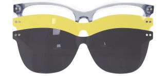 CARETTA CRTTA 7710-C.03 Clipon,Optik Genç Kadın Köşeli Çerçeveli Asetat 