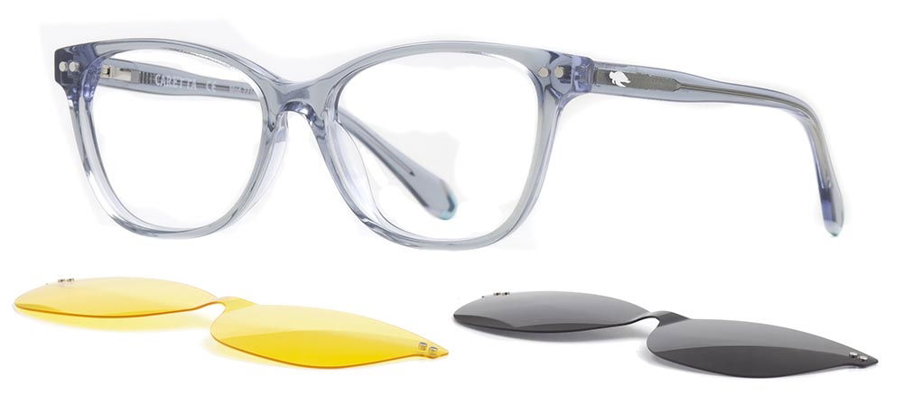 CARETTA CRTTA 7710-C.03 Clipon,Optik Genç Kadın Köşeli Çerçeveli Asetat - 2