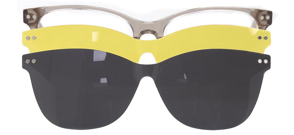 CARETTA CRTTA 7710-C.05 Clipon,Optik Genç Kadın Köşeli Çerçeveli Asetat - 1