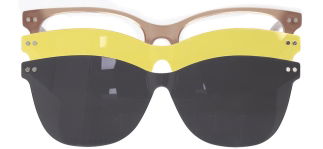 CARETTA CRTTA 7710-C.06 Clipon,Optik Genç Kadın Köşeli Çerçeveli Asetat - CARETTA