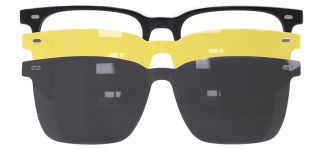 CARETTA CRTTA 7711-C.03 Clipon, Optik Genç Erkek Köşeli Çerçeveli Asetat 