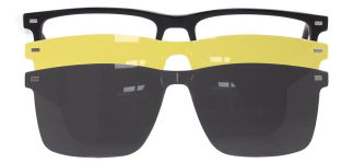 CARETTA CRTTA 7712-C.01 Clipon, Optik Genç,Yetişkin Erkek Köşeli Çerçeveli Asetat - CARETTA