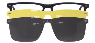 CARETTA CRTTA 7712-C.02 Clipon, Optik Genç,Yetişkin Erkek Köşeli Çerçeveli Asetat - CARETTA