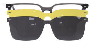 CARETTA CRTTA 7713-C.02 Clipon, Optik Genç,Yetişkin Erkek Köşeli Çerçeveli Asetat - CARETTA