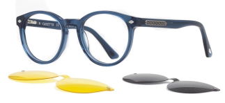 CARETTA CRTTA 7714-C.02 Clipon, Optik Genç Erkek,Kadın,Unisex Yuvarlak Çerçeveli Asetat - CARETTA (1)