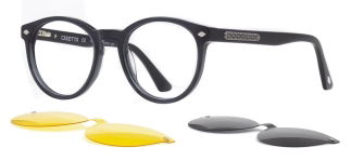 CARETTA CRTTA 7714-C.03 Clipon, Optik Genç Erkek,Kadın,Unisex Yuvarlak Çerçeveli Asetat - CARETTA (1)