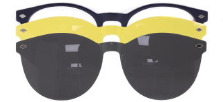 CARETTA CRTTA 7714-C.05 Clipon, Optik Genç Erkek,Kadın,Unisex Yuvarlak Çerçeveli Asetat 