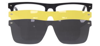 CARETTA CRTTA 7715-C.01 Clipon, Optik Genç,Yetişkin Erkek Köşeli Çerçeveli Asetat - CARETTA