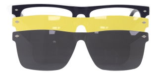 CARETTA CRTTA 7715-C.02 Clipon, Optik Genç,Yetişkin Erkek Köşeli Çerçeveli Asetat - CARETTA