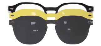 CARETTA CRTTA 7716-C.01 Clipon, Optik Genç Erkek,Kadın,Unisex Oval Çerçeveli Asetat - CARETTA