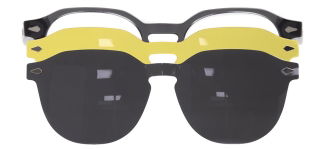 CARETTA CRTTA 7716-C.02 Clipon, Optik Genç Erkek,Kadın,Unisex Oval Çerçeveli Asetat - CARETTA