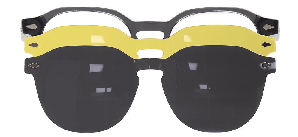 CARETTA CRTTA 7716-C.02 Clipon, Optik Genç Erkek,Kadın,Unisex Oval Çerçeveli Asetat - 1