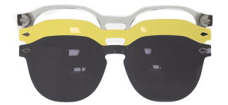 CARETTA CRTTA 7716-C.03 Clipon, Optik Genç Erkek,Kadın,Unisex Oval Çerçeveli Asetat - CARETTA