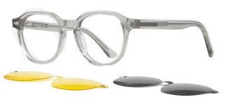 CARETTA CRTTA 7716-C.03 Clipon, Optik Genç Erkek,Kadın,Unisex Oval Çerçeveli Asetat - CARETTA (1)