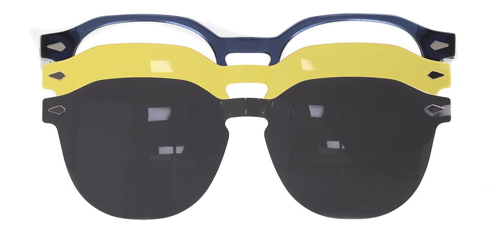 CARETTA CRTTA 7716-C.05 Clipon, Optik Genç Erkek,Kadın,Unisex Oval Çerçeveli Asetat - 1