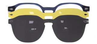 CARETTA CRTTA 7716-C.05 Clipon, Optik Genç Erkek,Kadın,Unisex Oval Çerçeveli Asetat - CARETTA