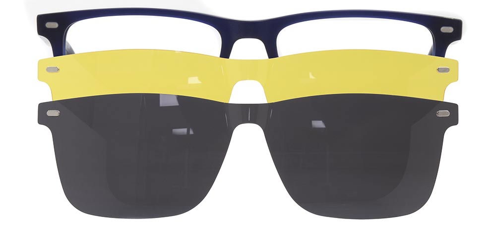 CARETTA CRTTA 7717-C.05 Clipon, Optik Genç Erkek Köşeli Çerçeveli Asetat - 1