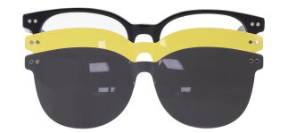 CARETTA CRTTA 7718-C.01 Clipon, Optik Genç Erkek,Kadın,Unisex Oval Çerçeveli Asetat - CARETTA