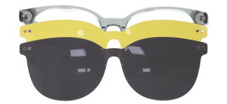 CARETTA CRTTA 7718-C.02 Clipon, Optik Genç Erkek,Kadın,Unisex Oval Çerçeveli Asetat 