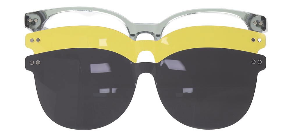 CARETTA CRTTA 7718-C.02 Clipon, Optik Genç Erkek,Kadın,Unisex Oval Çerçeveli Asetat - 1