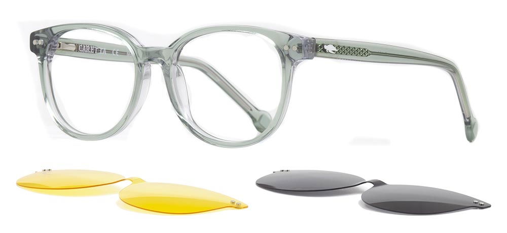 CARETTA CRTTA 7718-C.02 Clipon, Optik Genç Erkek,Kadın,Unisex Oval Çerçeveli Asetat - 2