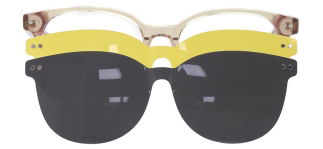 CARETTA CRTTA 7718-C.03 Clipon,Optik Genç Kadın Oval Çerçeveli Asetat 