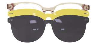 CARETTA CRTTA 7718-C.03 Clipon,Optik Genç Kadın Oval Çerçeveli Asetat - CARETTA