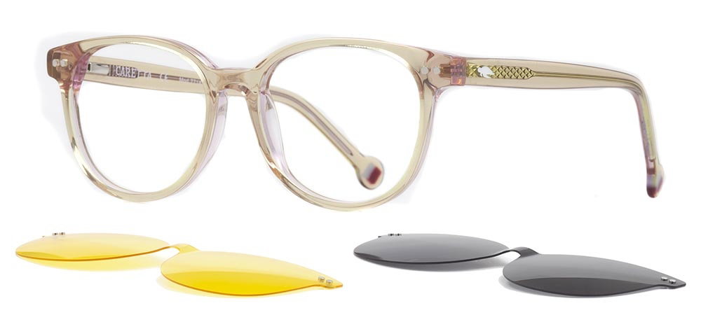 CARETTA CRTTA 7718-C.03 Clipon,Optik Genç Kadın Oval Çerçeveli Asetat - 2