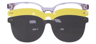 CARETTA CRTTA 7718-C.05 Clipon, Optik Genç Kadın Oval Çerçeveli Asetat 