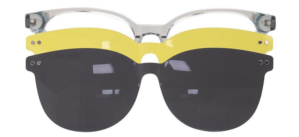 CARETTA CRTTA 7718-C.06 Clipon, Optik Genç Erkek,Kadın,Unisex Oval Çerçeveli Asetat - 1