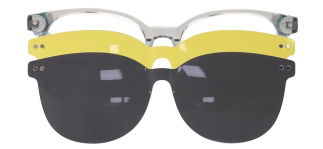 CARETTA CRTTA 7718-C.06 Clipon, Optik Genç Erkek,Kadın,Unisex Oval Çerçeveli Asetat 