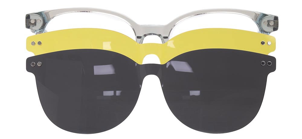 CARETTA CRTTA 7718-C.06 Clipon, Optik Genç Erkek,Kadın,Unisex Oval Çerçeveli Asetat - 1