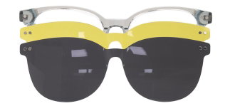 CARETTA CRTTA 7718-C.06 Clipon, Optik Genç Erkek,Kadın,Unisex Oval Çerçeveli Asetat - CARETTA