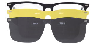 CARETTA CRTTA 7719-C.01 Clipon, Optik Genç Erkek Köşeli Çerçeveli Asetat - CARETTA