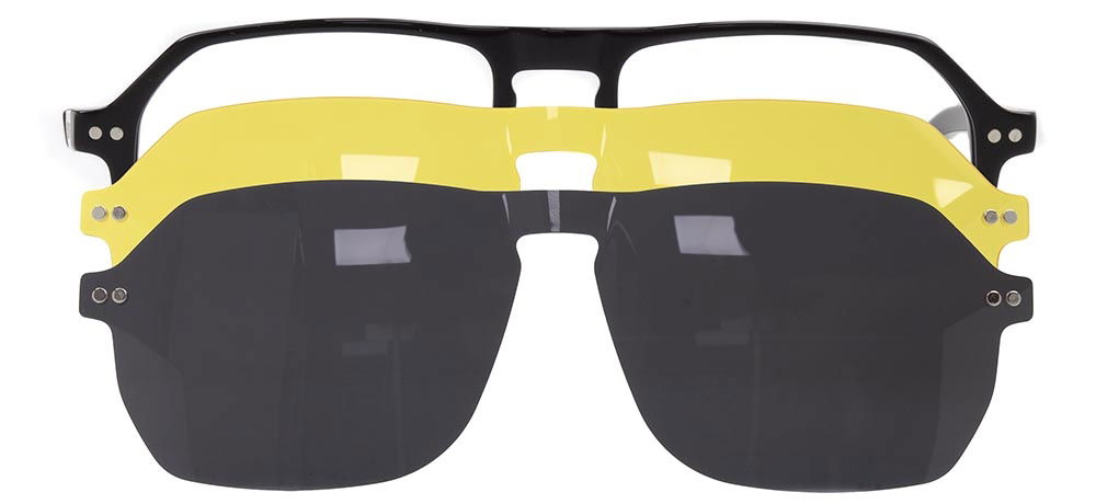 CARETTA CRTTA 7720-C.01 Clipon, Optik Genç Erkek,Kadın,Unisex Geometrik Çerçeveli Asetat - 1