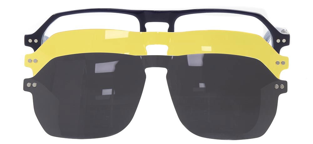 CARETTA CRTTA 7720-C.05 Clipon, Optik Genç Erkek,Kadın,Unisex Geometrik Çerçeveli Asetat - 1