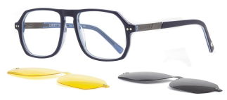 CARETTA CRTTA 7720-C.05 Clipon, Optik Genç Erkek,Kadın,Unisex Geometrik Çerçeveli Asetat - CARETTA (1)