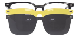 CARETTA CRTTA 7721-C.05 Clipon, Optik Genç Erkek Köşeli Çerçeveli Asetat - CARETTA