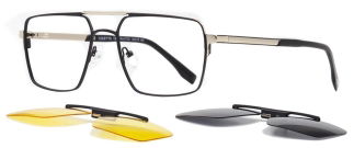 CARETTA CRTTA 7722-C.01 Clipon, Optik Genç Erkek Köşeli Çerçeveli Metal - CARETTA (1)