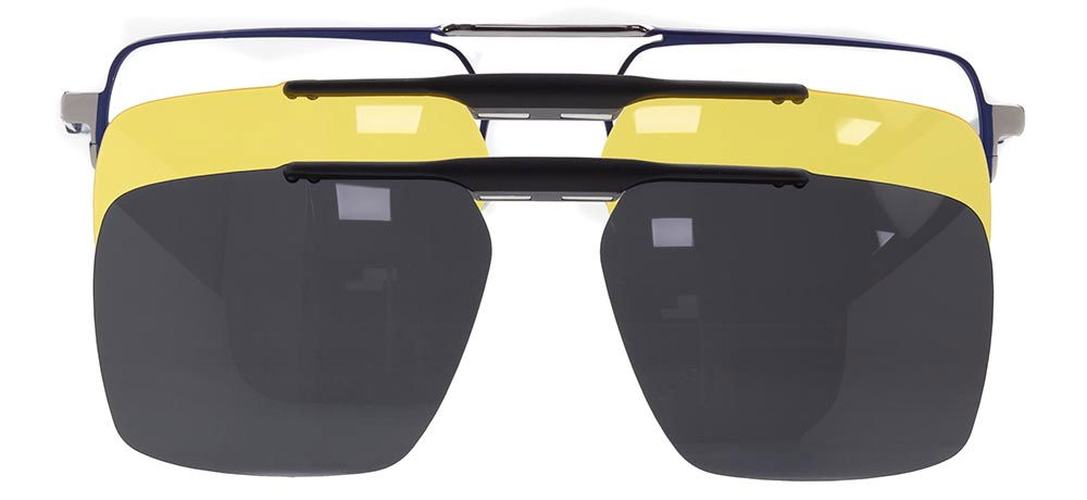 CARETTA CRTTA 7722-C.02 Clipon, Optik Genç Erkek Köşeli Çerçeveli Metal - 1