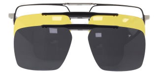 CARETTA CRTTA 7722-C.03 Clipon, Optik Genç Erkek Köşeli Çerçeveli Metal - CARETTA