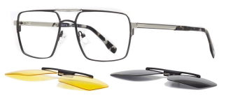 CARETTA CRTTA 7722-C.03 Clipon, Optik Genç Erkek Köşeli Çerçeveli Metal - CARETTA (1)