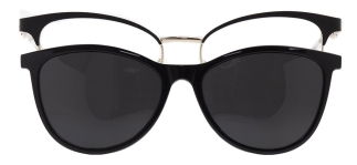 CARETTA CRTTA 7724-C.01 Clipon, Optik Genç Kadın Çekik Çerçeveli Metal - CARETTA