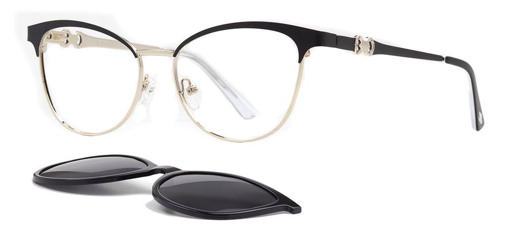 CARETTA CRTTA 7724-C.01 Clipon, Optik Genç Kadın Çekik Çerçeveli Metal - 2