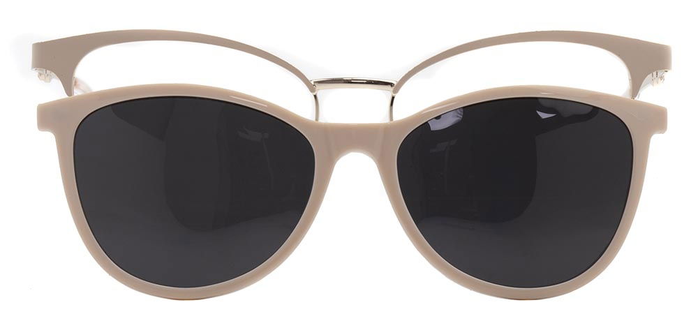 CARETTA CRTTA 7724-C.02 Clipon, Optik Genç Kadın Çekik Çerçeveli Metal - 1