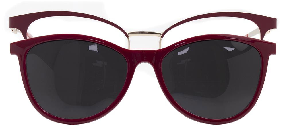 CARETTA CRTTA 7724-C.03 Clipon, Optik Genç Kadın Çekik Çerçeveli Metal - 1