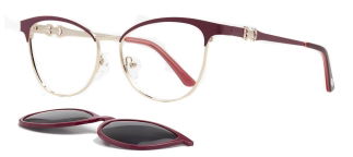 CARETTA CRTTA 7724-C.03 Clipon, Optik Genç Kadın Çekik Çerçeveli Metal - CARETTA (1)