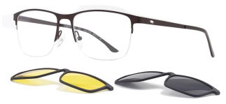 CARETTA CRTTA 7725-C.05 Clipon, Optik Genç Erkek Köşeli Yarım Çerçeveli Metal - CARETTA (1)