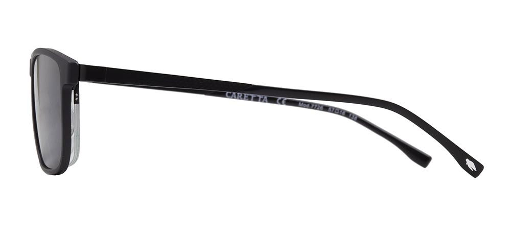 CARETTA CRTTA 7726-C.01 Clipon, Optik Genç,Yetişkin Erkek Köşeli Yarım Çerçeveli Metal - 3