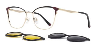 CARETTA CRTTA 7729-C.01 Clipon, Optik Genç Kadın Çekik Çerçeveli Metal - CARETTA (1)